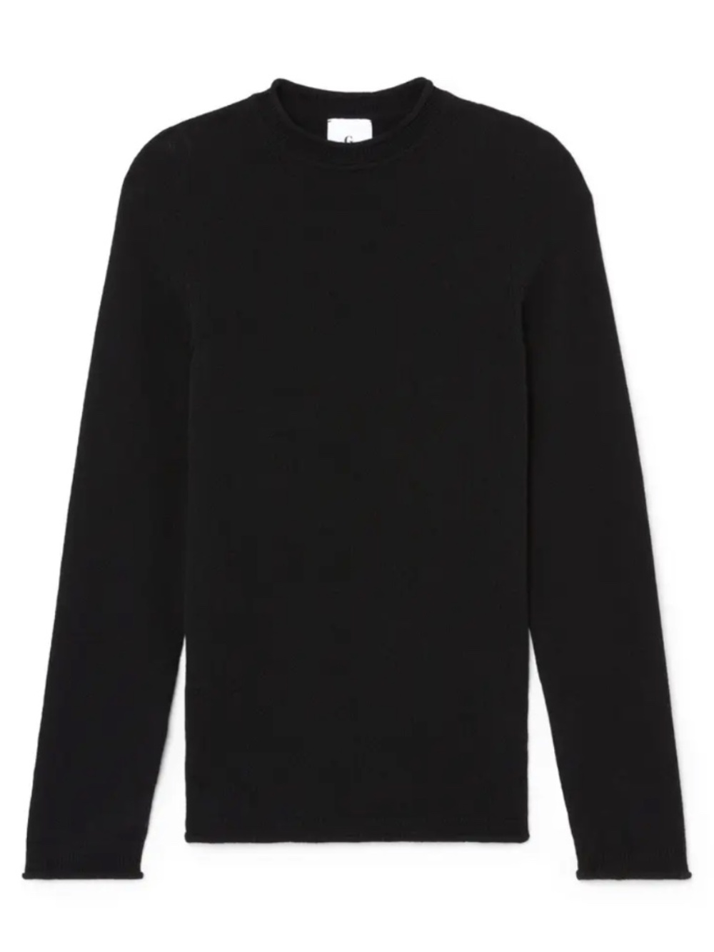 G. LABEL BY GOOP  The Minimalist Cashmere Sweater - Black